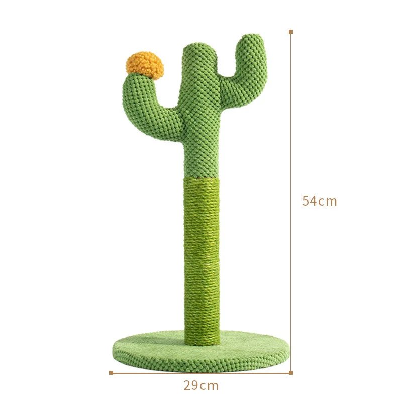 Wholesale Cat Scratching Post for Kitten Cute Green Leaves Scratching with Sisal Rope Indoor Cat Tree Pet Products