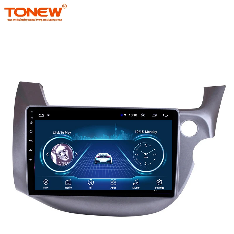 Tonew  Car DVD For Honda Jazz 2 GG 2008 - 2014 Fit 2 GE 2007 - 2014 Video Player Navigation stereo GPS Android No 2din 2 din dvd