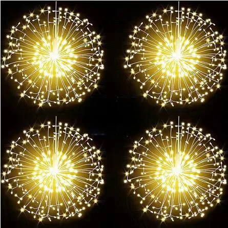 450led штекер в виде звезды сфера света Рождественская елка декоративный фейерверк водонепроницаемый подвесной медный винный волшебный свет