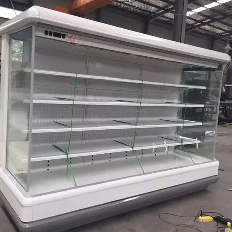 cheap glass doors upright fridge frozen food supermarket fruit display freezer chiller cold drink refrigerator