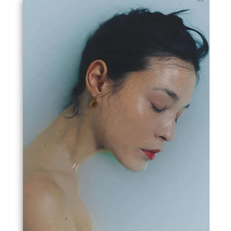 High Quality 18 Karat Gold Plated Stainless Steel Ball Stud Earings Water Drop Pendant Dangle Earring for Women