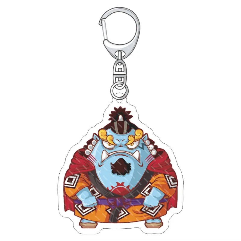 Custom Japanese Anime One Piece Peripheral Acrylic Keychain Pendant Luffy Chopper Zoro Ace Sanji Saab Accessories