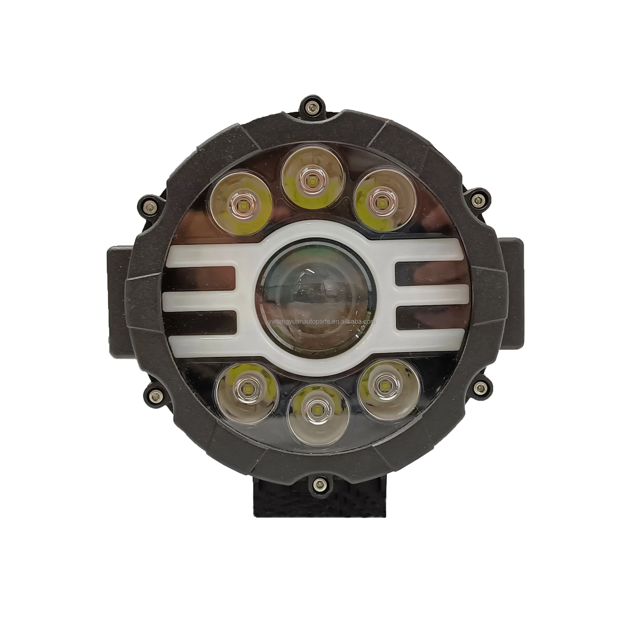 2021  Wholesale yellow white light Cars Driving Lamp IP67 7 Inch Round LED working light for Trucks with high quality