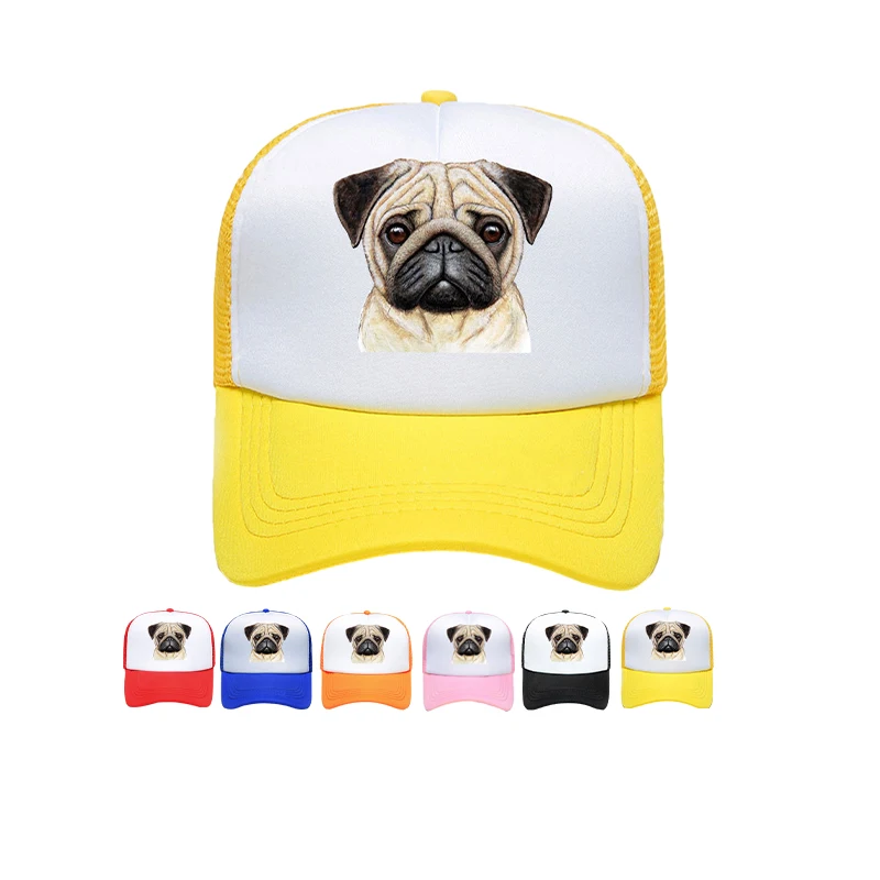 Custom Printed Logo Mesh Factory Price Sports Fashion 5 Panel Cap Men Women Adjustable Trucker Hat Wholesale