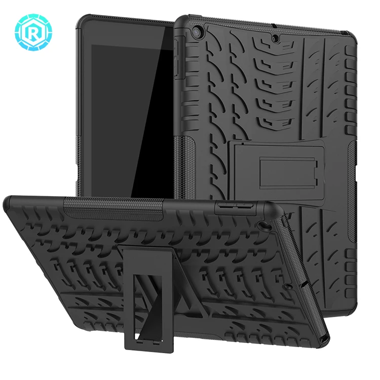 Hybrid black dazzle tablet case back cover for iPad 10.2' kickstand pc tpu case cover for iPad 10.2'