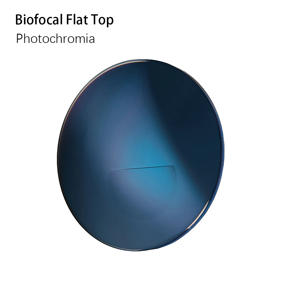 Zhenjiang Spectacle Medical Ophthalmic 1.56 Photochromic Bifocal Flat Round Blended Top Prescription Glasses Lens Optical Lenses