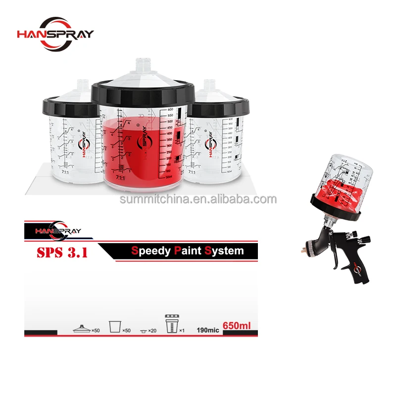 Auto Mixing Cup Small Mini Airless Paint Sprayer Cup paint system spray cups paint