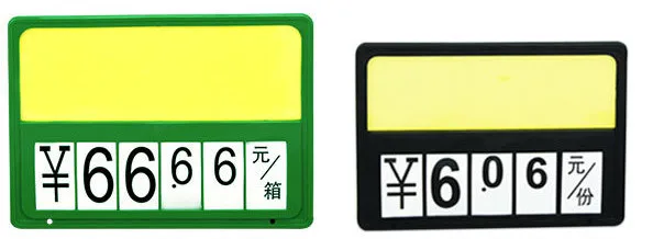 Пластиковый рекламный знак для супермаркета цифровой дисплей подвесной ценовой знак. Ценник фруктов и овощей