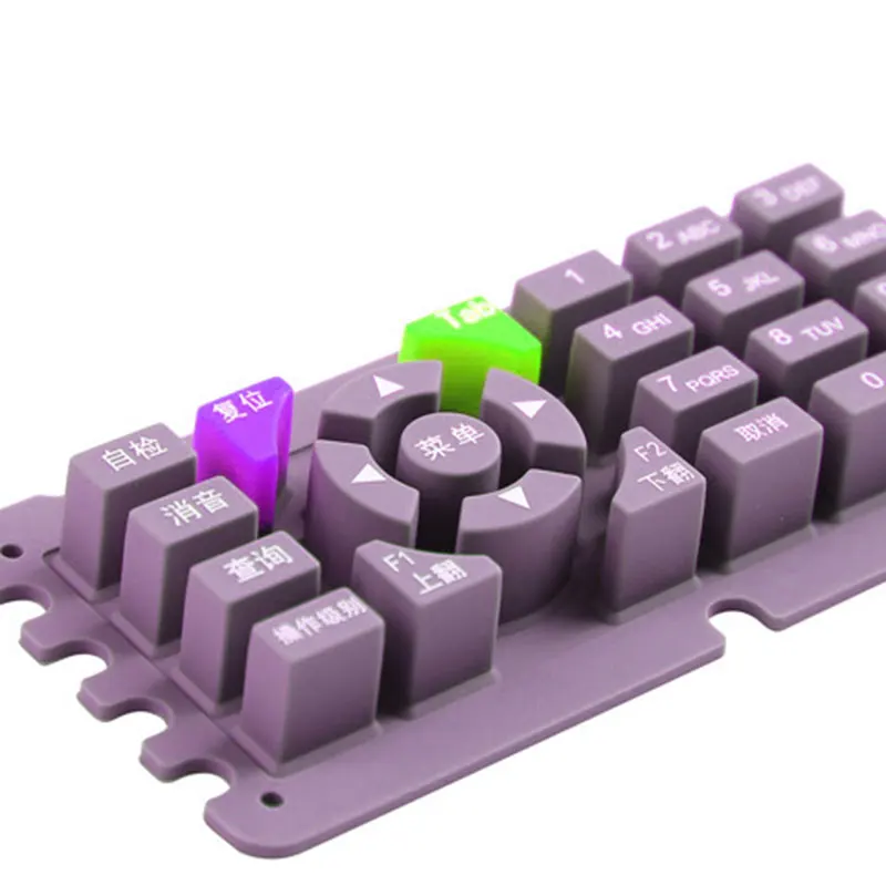 conductive rubber keypad silicone electric electronic OEM ODM non standard dome button factory keyboard for TV remote GUANGZHOU