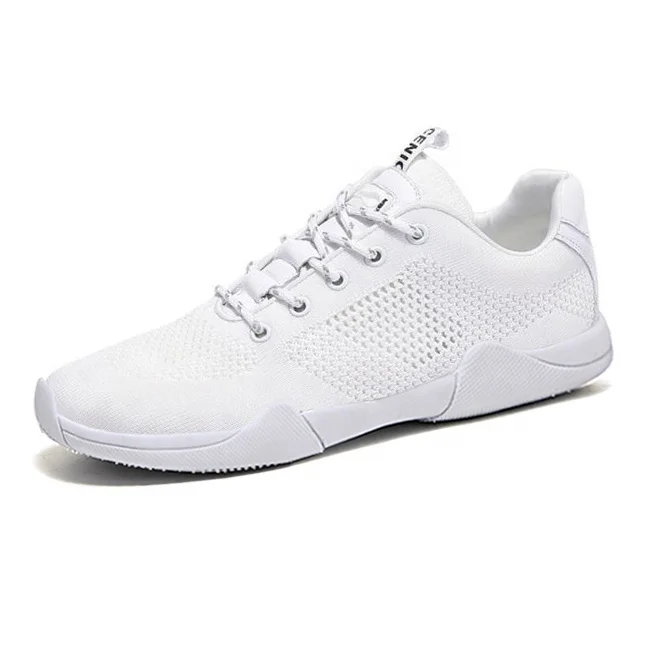 Wholesale Factory Handmade Knit Breathable Custom Competition Red Youth Cheer Uniforms Cheerleading Practice Wear Dance Shoes