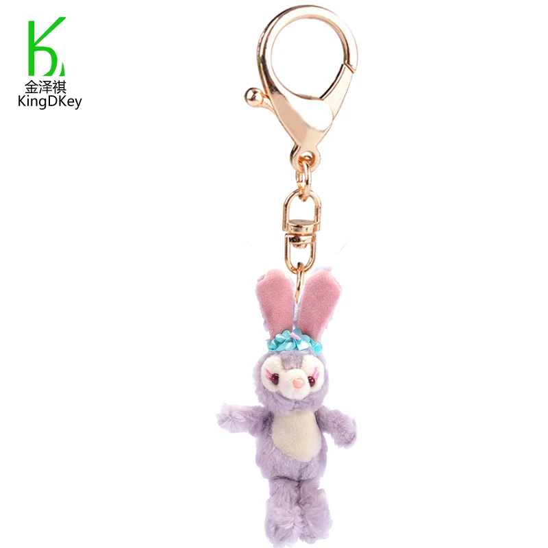 Bunny keyholder Rabbit key ring rabbit doll plush keychain toy