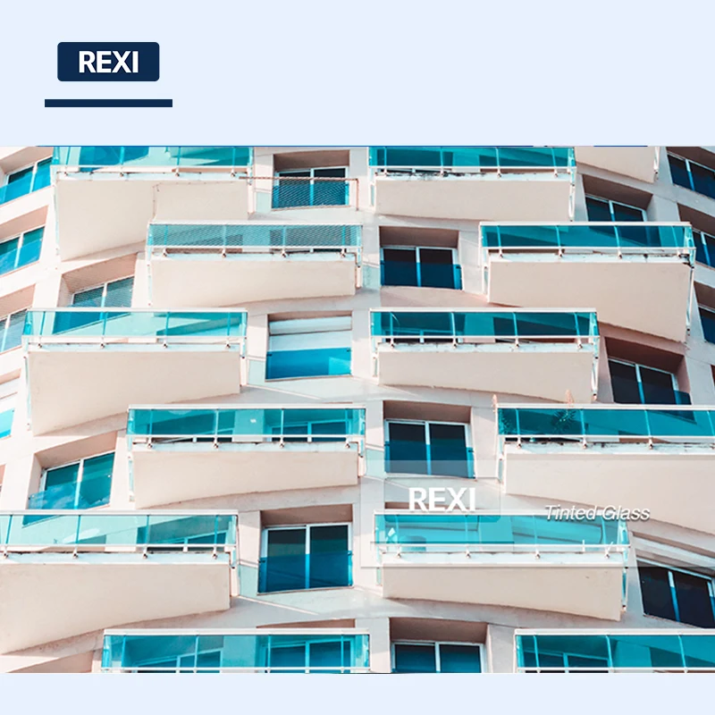 Dark Blue, Ford Blue, Lake Blue Tinted Float Glass with Factory Wholesale Price