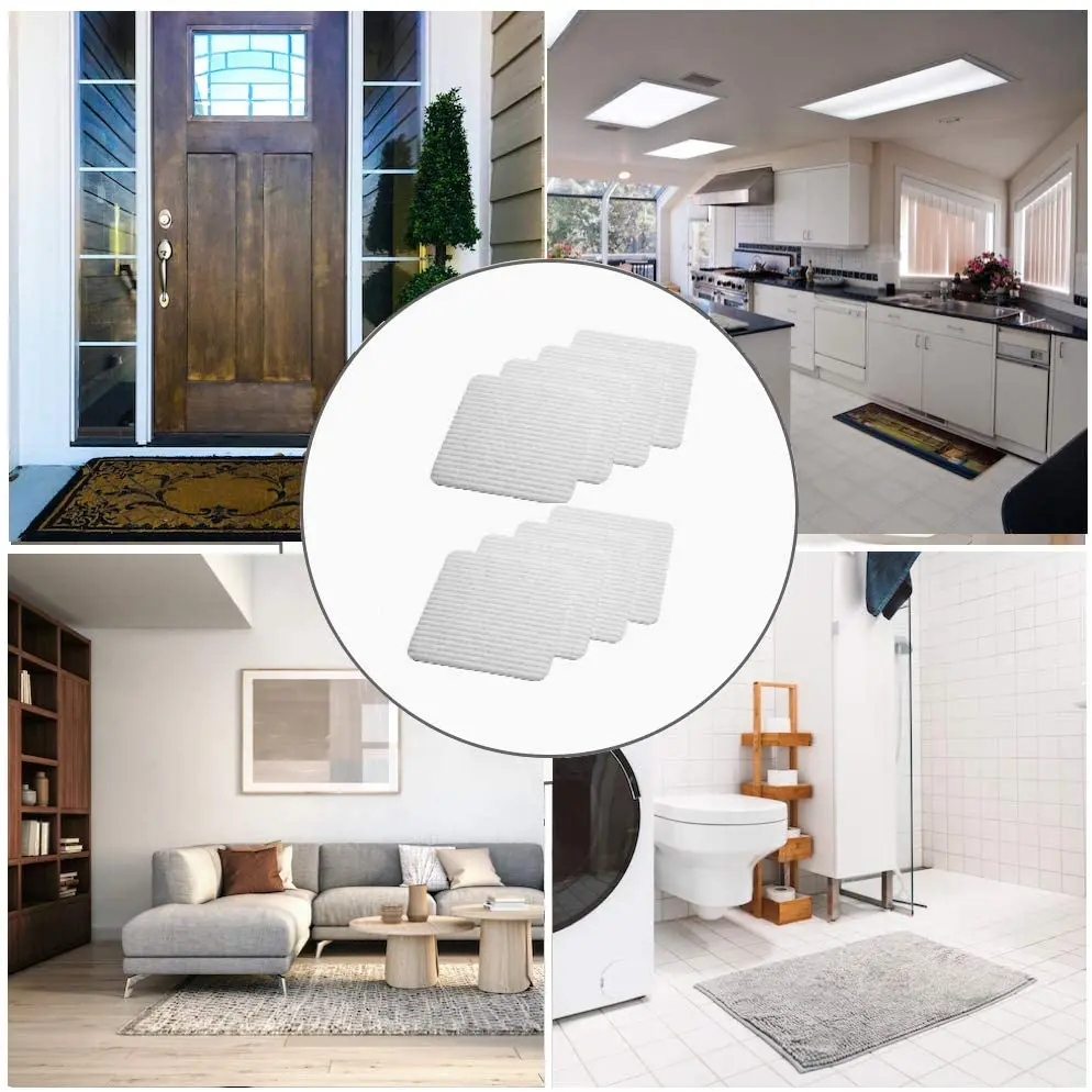 Rug Carpet Mat Grippers Non Slip Anti Skid Gripper Reusable Washable Silicone Grip
