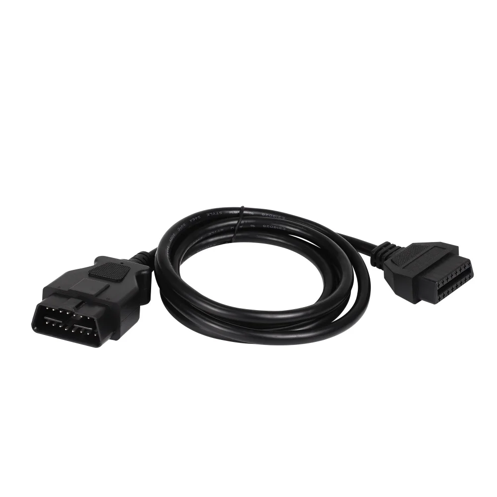  Custom 16 pin male female j1962 car obd ll 2 obd2 ii obdii connector extension