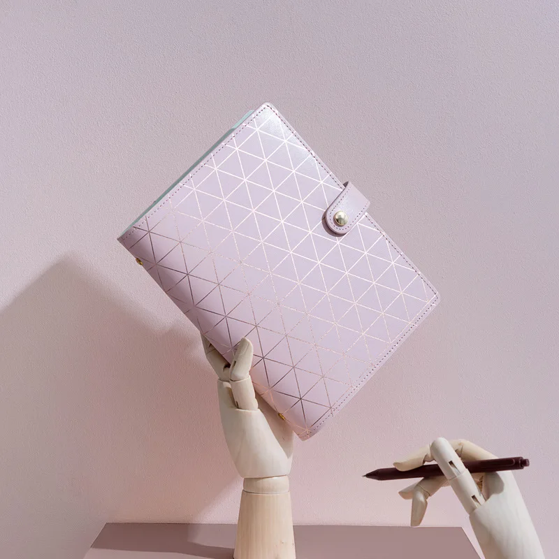 High End Pu Cover Manual Ledger Simple Detachable Loose Leaf Notebook European And American Style Notebook Artistic  Gift