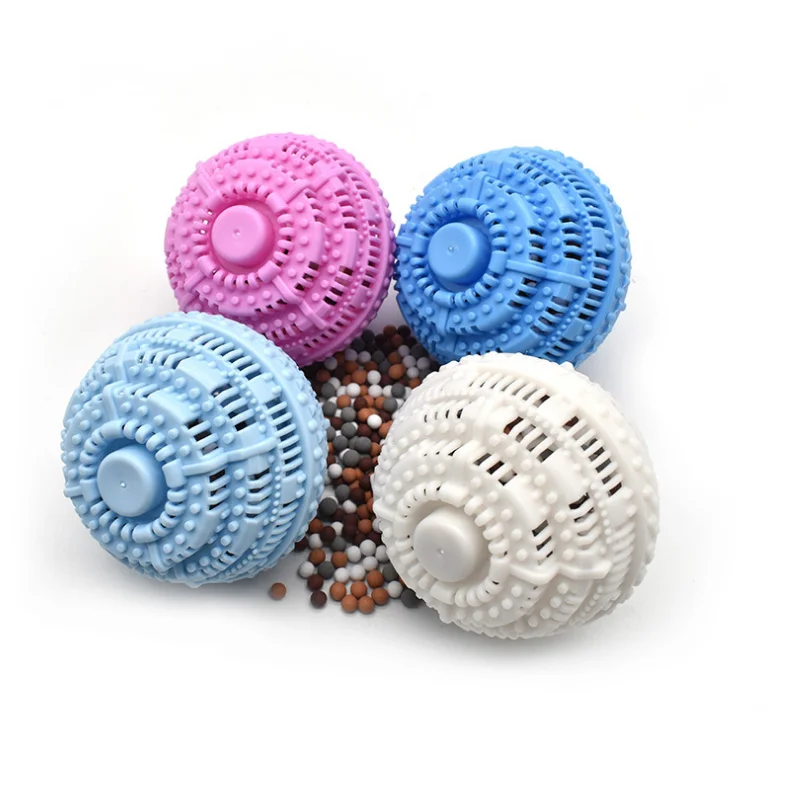 factory fashion Eco Friendly PVC 65mm Clean Machine Wash Dryer Balls Fabric Softener Ball Dry Laundry Products Washing Ball