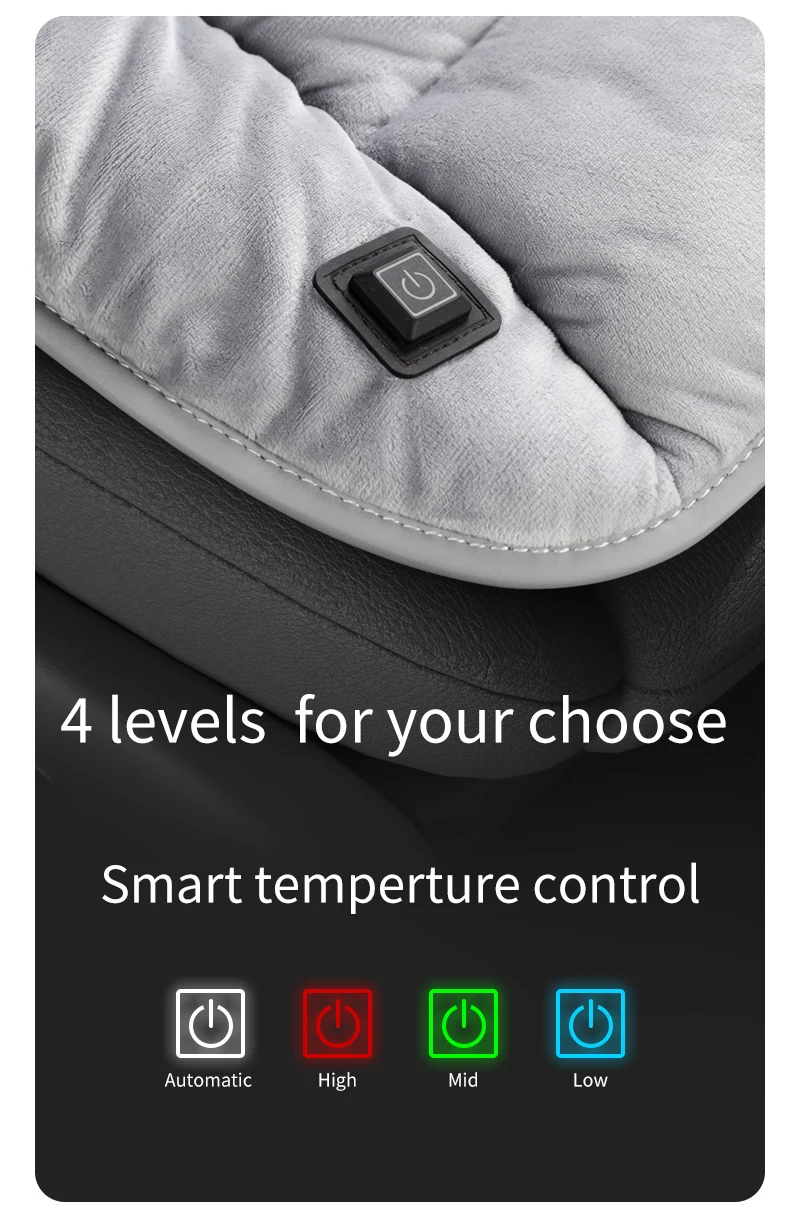 Anjuny Electric Heater Seat Cushions Graphene Coating Car seats Covers Seat Cover Heating Pad