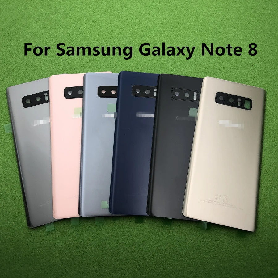 Для Samsung Galaxy Note 8 N950 SM-N950F 9 N960 N960F Задняя стеклянная крышка батарейного отсека Корпус задняя