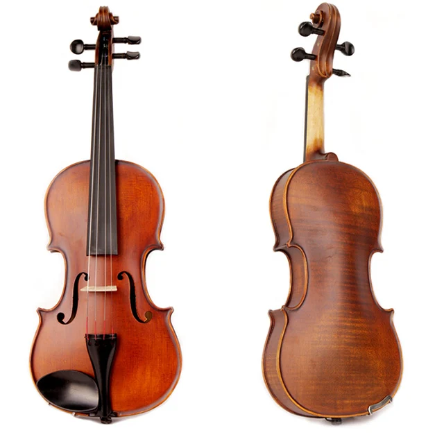 
Fengling Full Size Flamed Solid Wood Violin Handmade for Beginner 
