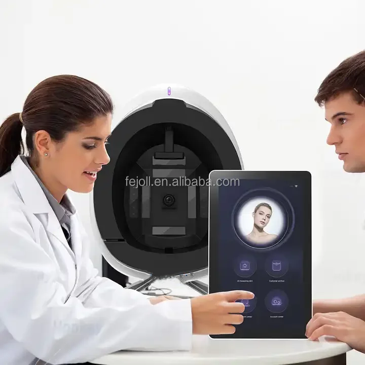 8 Spectrum 21.5inch AI Face Skin Diagnostics Analyzer Facial Magic Face Mirror Skin Analysis Machine with 14 languages