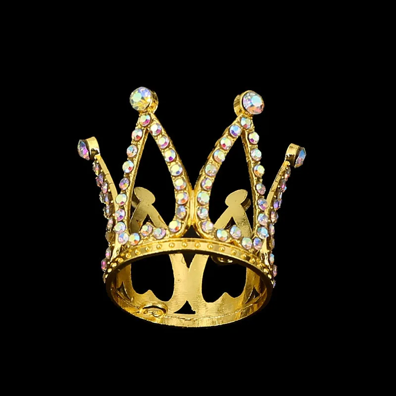 New wrought iron crown dessert decoration queen crown birthday cake baking decoration Bouquet decoration Flower shop supplies
