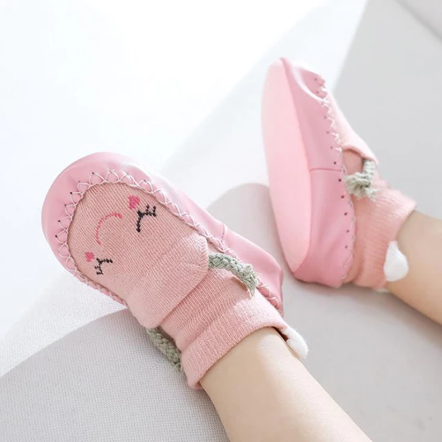 New Design Cartoon Animal Baby Shoes Floor Socks Non slip Infant Toddler Socks