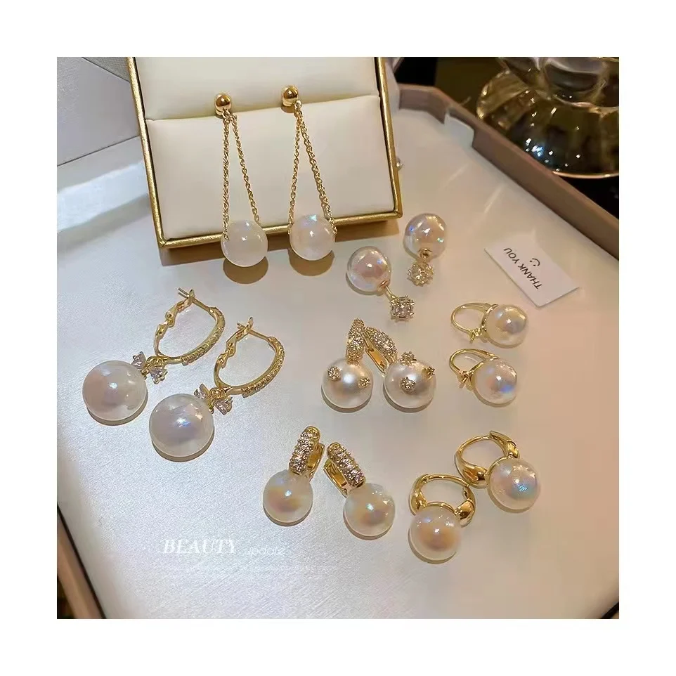 Pearl earrings 32 styles hot selling jewelry luxury inspired earrings S925 wholesale fancy earrings jewelry women