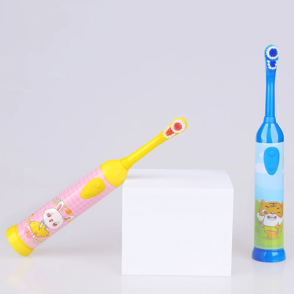 Waterproof IPX7 High Quality BSCI BRC Approved battery Rotating Children Electric Toothbrush private label