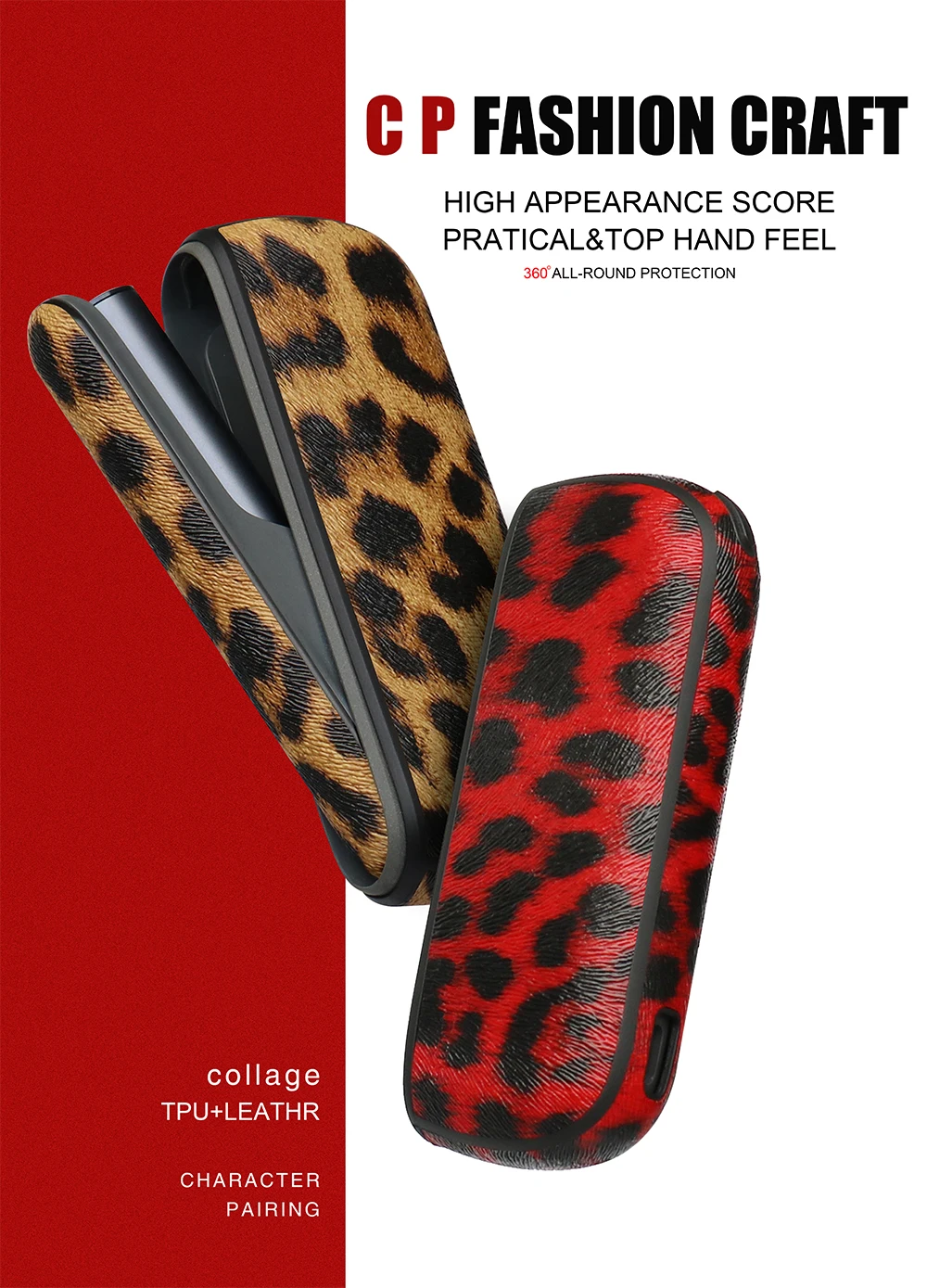 china Leather Cases and Side Cover for IQOS iluma 4 Case Pouch Accessories