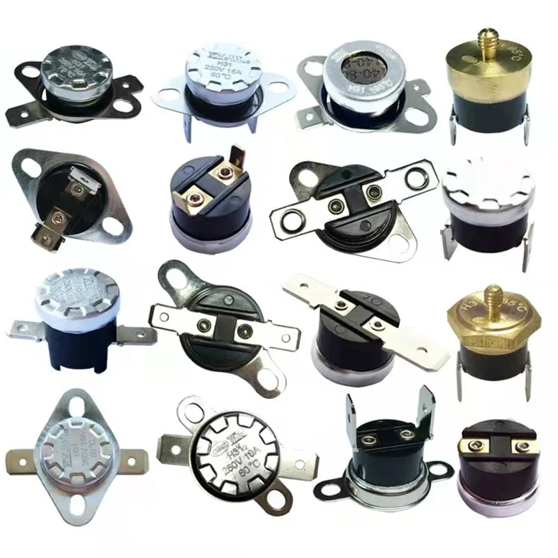Temperature protector KSD301 16A for electronic industry KSD301 thermostat 16a 125v 250v thermal switch thermal fuse