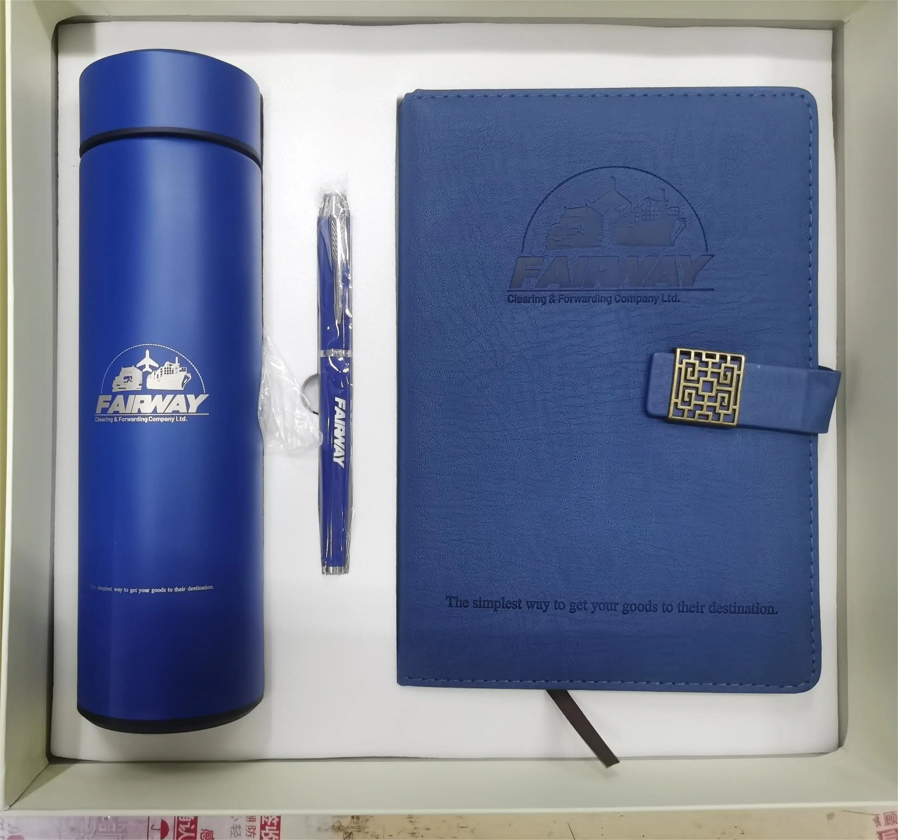 Wholesale Notepad gifts set with Pen And Vacuum Flask Corporate New Year Gift set