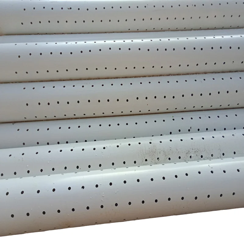 Customizable Perforated PVC Drainage Pipe with round Head ODM & OEM Support Glue Thread Connection