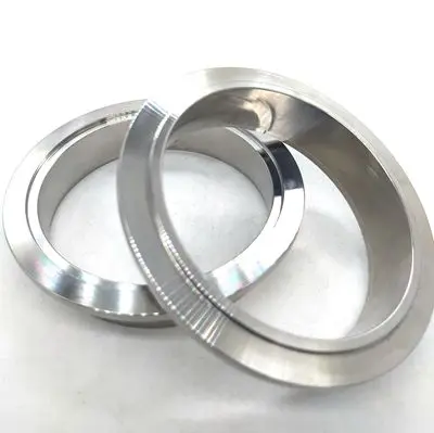 Stainless steel 304 Exhaust quick release V-Band Clamp Kit male female flange exhaust pipe clamp