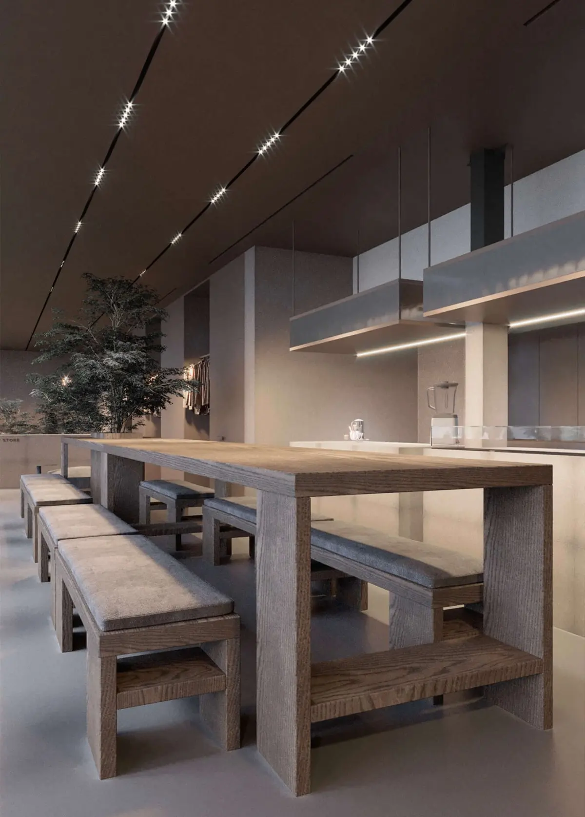 Sanhai Exhibition Venue Studio Commercial Interior Design 3D Max Rendering Space Plan Service Shop Store Construction Drawing