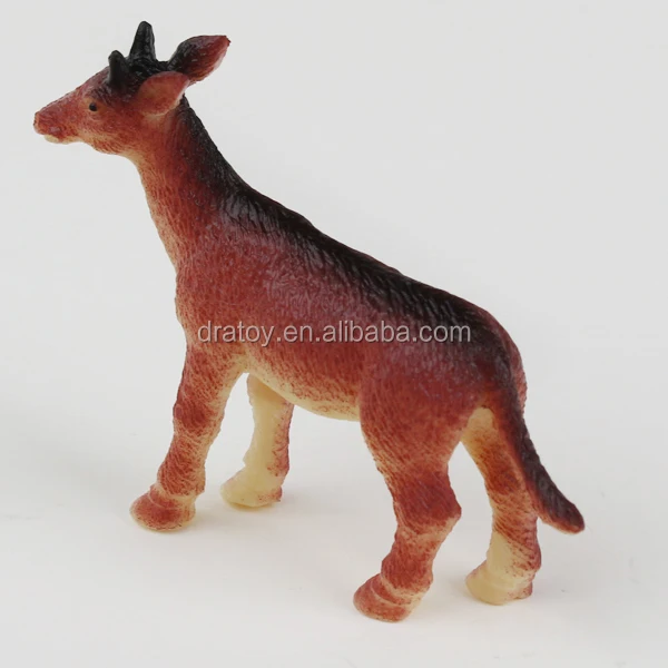 Christmas Decoration Reindeer Plush Animal Model Home Ornament Elk Window Display Props Small Realistic Plum Deer