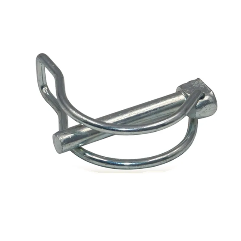 Locking safety round spring d shape single double Wire loop Lock Pins for Telescoping Tubing