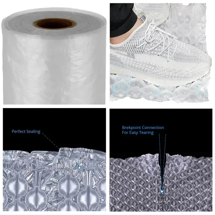 Nylon packing roll inflatable air cushion bag 300m air cushion bubble film