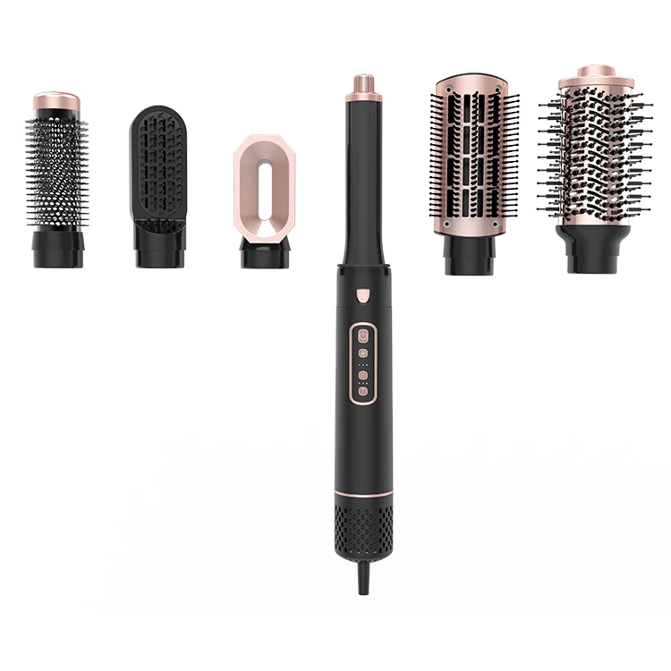 Zexi High Speed Hot Air Auto Curler Blow Dryer Comb Ionic Brushless 5 in 1 Hair Dryer Styler Curler sample 3 in 1 blow dry brush