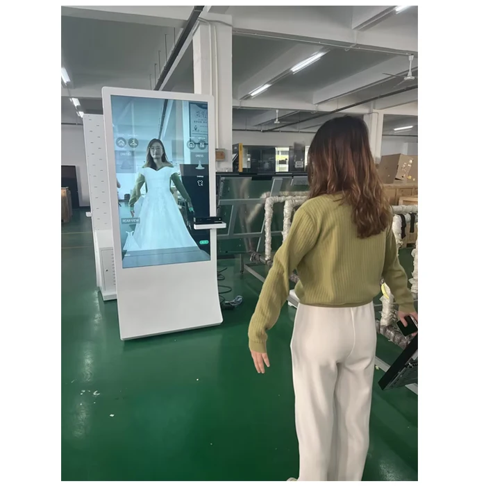 3D Виртуальная установка напольная цифровая вывеска умное зеркало для фитнеса виртуальное покупок