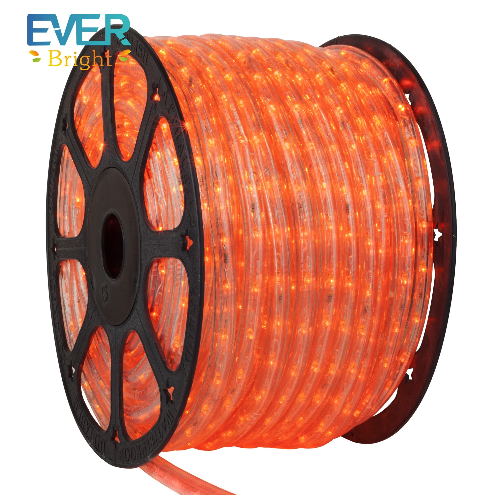 RTS Wholesale 100 Meter 110v 220v Outdoor Round Hose Decorative Neon Flex RGB IP67 Waterproof Led Rope Lights
