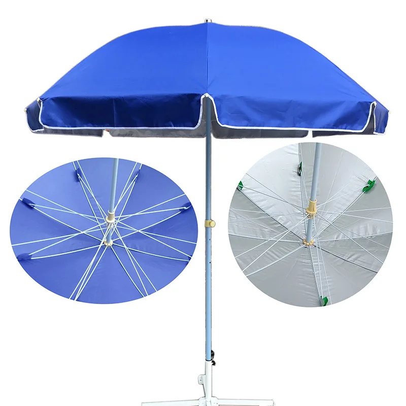 Chinese supplier steel advertising promotional big umbrella parasol cheap market commercial beach umbrella