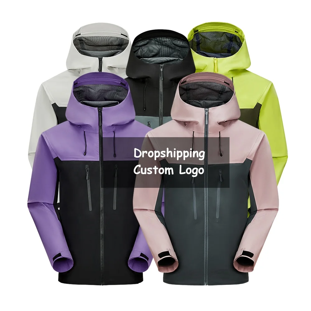 Custom Logo High Performance Casual Hardshell Windbreaker Workwear Full Zip Winter Wind Warm Expedition Men Waterproof Jacket