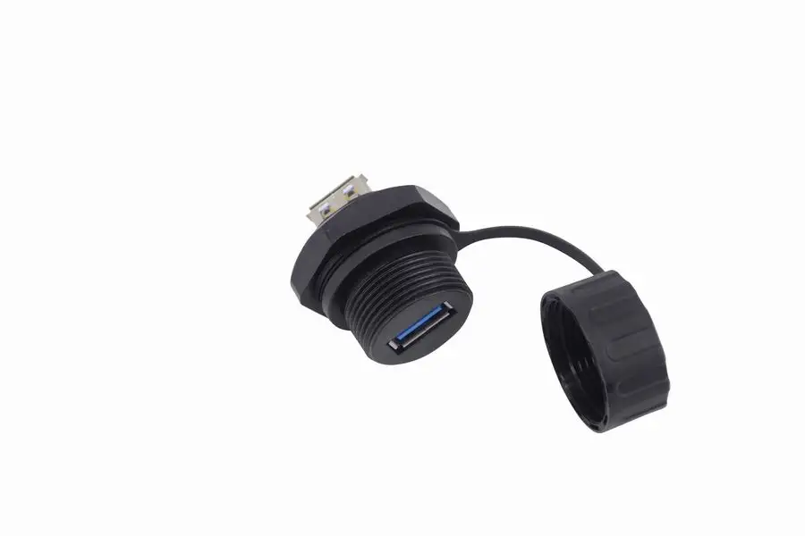 Brand new gps antenna with sma rj45 usb panel mount ac mains custom ip68 waterproof connector and cable