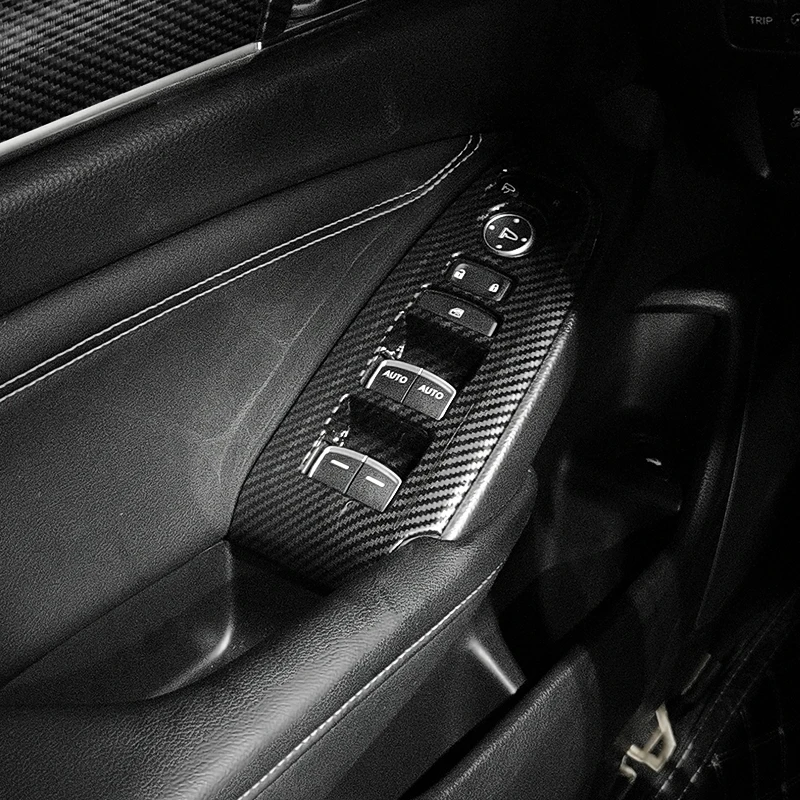 carbon fiber car interior accessories for honda accord 10th 2018-2022 gear shift panel steering wheel trim seat cover auto style