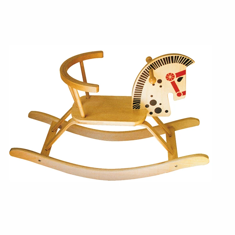 New design baby wooden rocking horse children indoor  toy