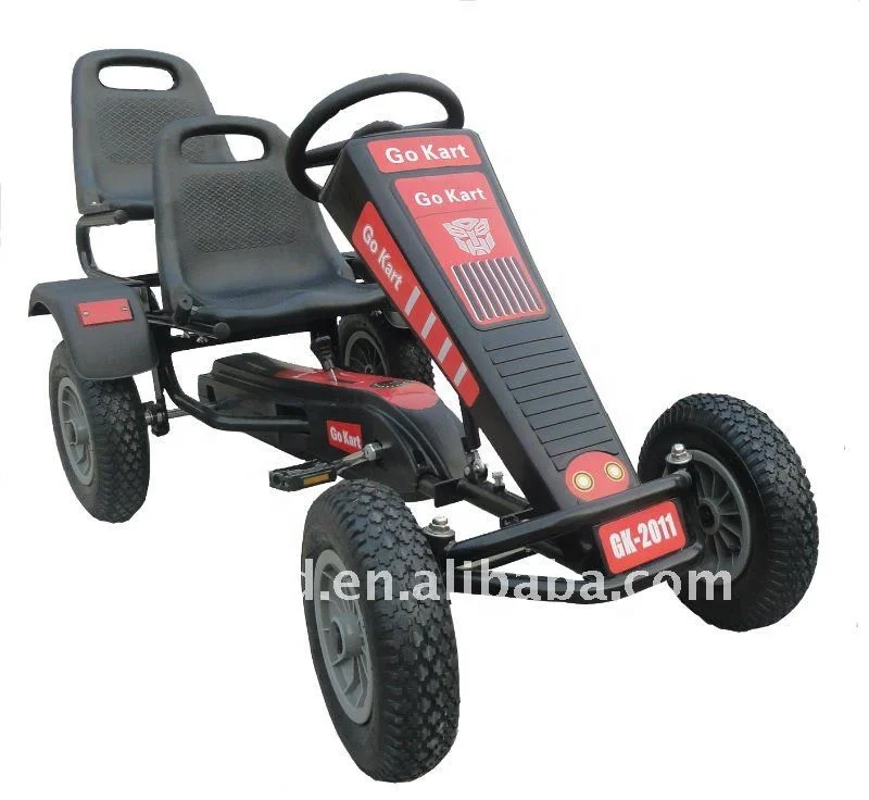 Pedal Go Cart off Road  Racing Go Kart 4 Wheels Adjustable Length
