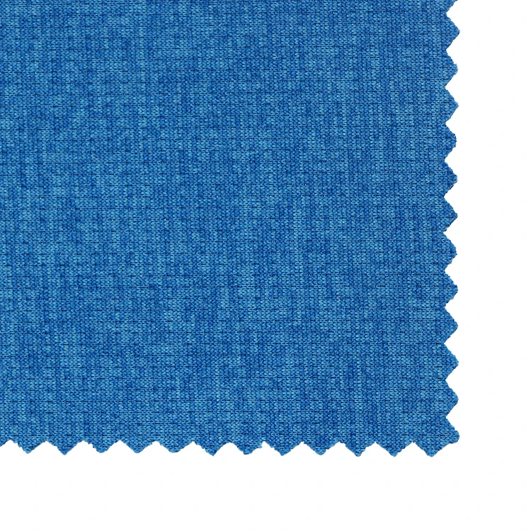 Китай производитель из дышащего материала с ромбовидным узором сетки ткань спортивной одежды! Антибактериальные сексуальные женские футболка из полиэстера ткань