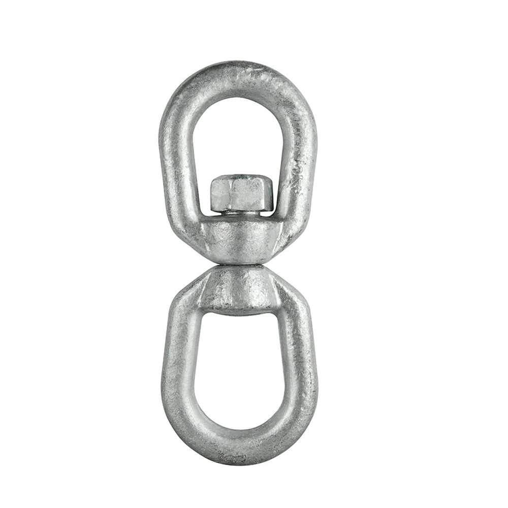 Hot Dipped Galvanized Galv. Galvanised carbon steel forged regular US Type G402 eye and eye chain swivel