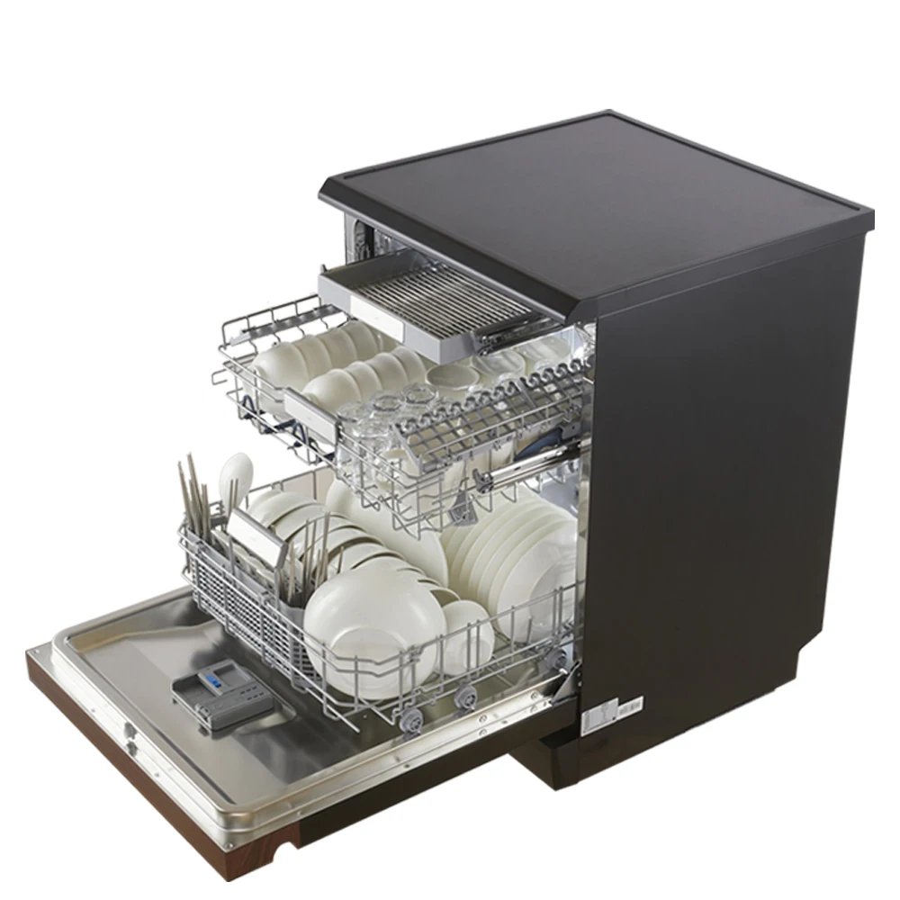220V Fully Automatic 6 Programs Multi Functional Built in Electric Convenient Kitchen Dishwasher 17 Sets