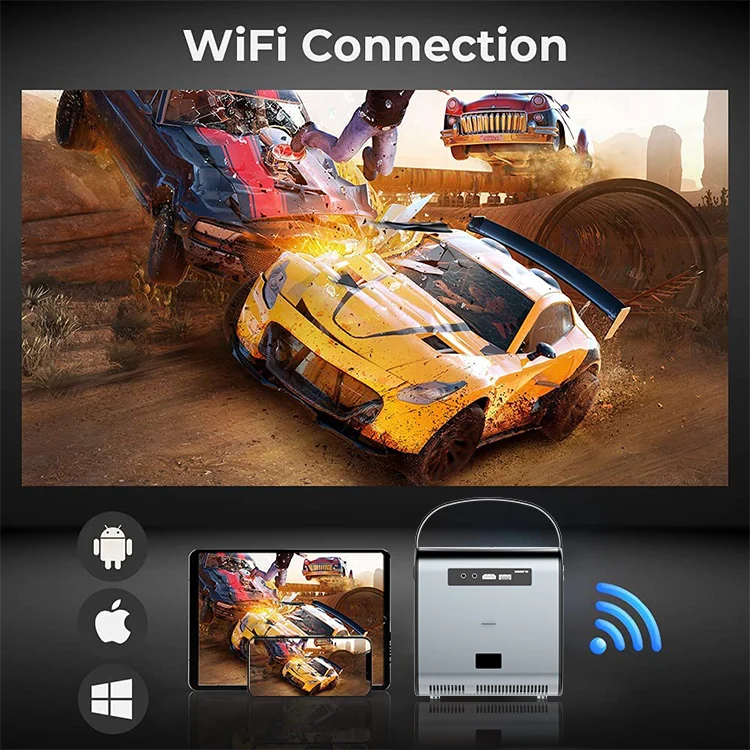  Проектор Sainyer S6 экран 4k портативный мобильный лазерный проектор светодиодный телефон домашний кинотеатр голограмма проекторы